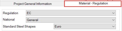 Materiały i Normy, ogólne dane projektu i inne parametry, jak na