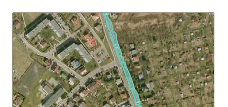 Lista działań analizowanych w wariancie Na terenie zlewni Młynówki, zaplanowany został wał