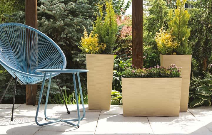system korpus i wygodny wkład z uchwytami do wyciągania planter and easy insert with handle oryginalny wzór powierzchni unique surface design dedykowany system nawadniający