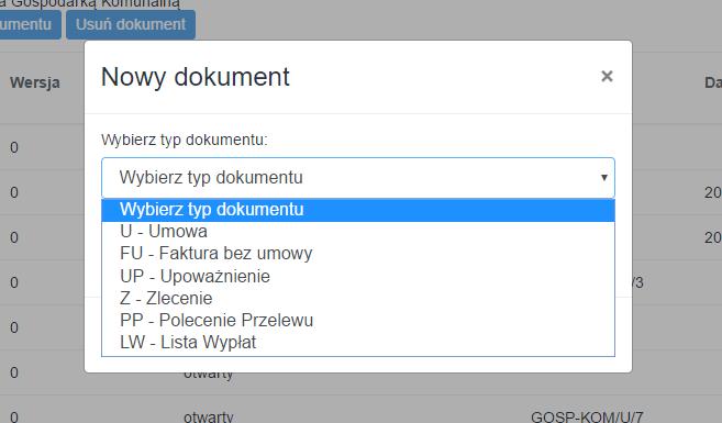 1 DOKUMENTY ANGAŻUJĄCE ŚRODKI BUDŻETOWE np.