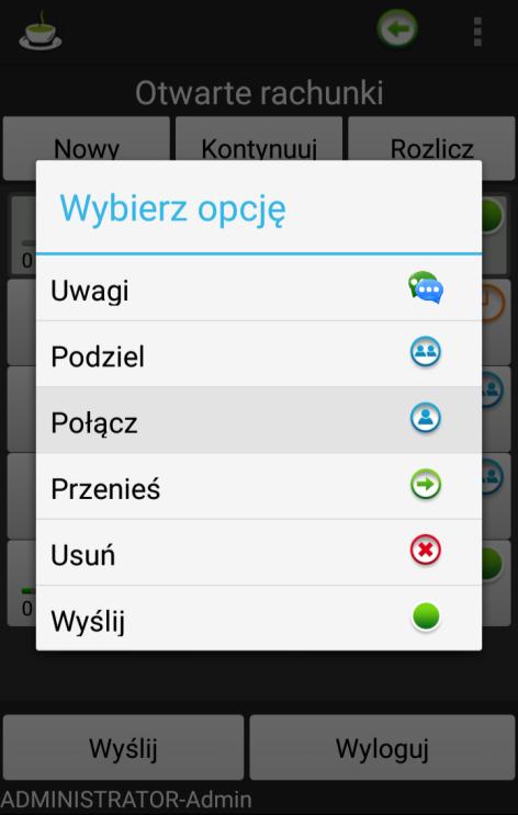 Następnie program poprosi o wskazanie rachunku, z którym