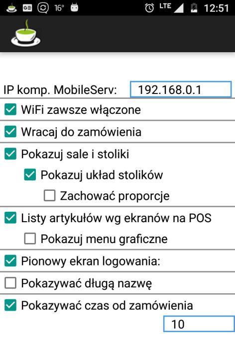 sal, stołów, uprawnień, użytkowników, itp.
