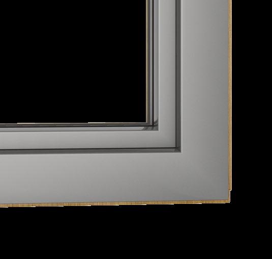 14 Okna drewniano-aluminiowe Linia Stylistyczna Classic OSŁONA ALUMINIOWA LINEAR OSŁONA ALUMINIOWA CLASSIC DESIGN Galux Alu Classic umiarkowany promień zaokrągleń krawędzi (4 mm) doskonały wybór do
