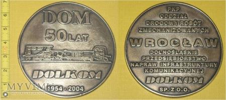 Medal kolejowy - firmowy Dolkom Wrocław 208-2-06 Medal kolejowy - firmowy Dolkom