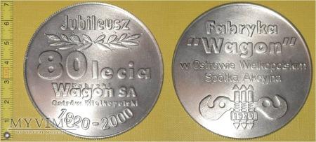 Medal kolejowy - firmowy Fabryki Wagon Ostrów W. 208-2-06 Medal kolejowy - firmowy Fabryki Wagon Ostrów W.