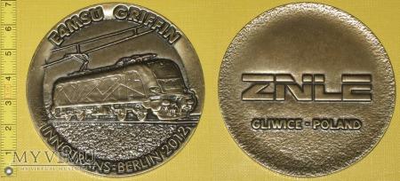 Medal kolejowy - firmowy ZNLE Gliwice 208-2-06 Medal kolejowy - firmowy ZNLE Gliwice Datowanie: 202 Miejsce pochodzenia: Polska Nie określono E4MSU GRYFFIN