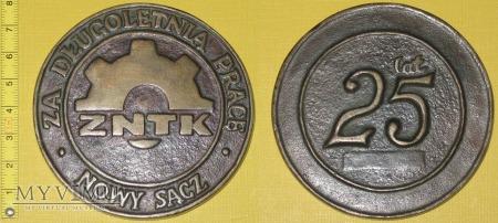 Medal kolejowy - firmowy ZNTK Nowy Sącz 208-2-06 Medal kolejowy -