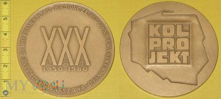 Medal kolejowy - firmowy Kolprojekt 208-2-06 Medal kolejowy - firmowy Kolprojekt XXX