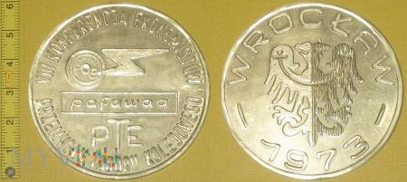 Medal kolejowy - firmowy Konf. Ekonomistów PTK 208-2-06 Medal kolejowy - firmowy Konf.