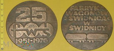 Medal kolejowy - firmowy FWŚ w Świdnicy 208-2-06 Medal kolejowy - firmowy