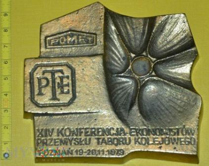 Medal kolejowy - firmowy Konf. Ekonomistów PTK 208-2-06 Medal kolejowy - firmowy Konf.