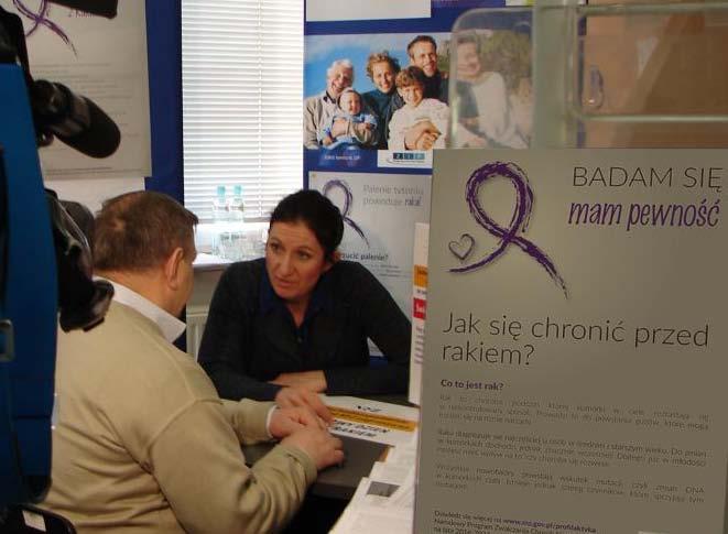 Jana Ewangelisty w Szczecinie oraz prowadząc zajęcia w ramach Akademii Walki z Rakiem.