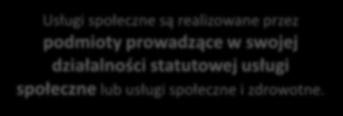 Wymagania w zakresie Skoordynowanej Opieki Senioralnej ( SOS ) Usługi społeczne są realizowane przez podmioty