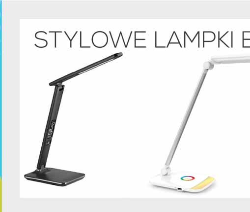 LAMPKA BIURKOWA PDLU13 funkcja ładowarki USB posiada wyświetlacz LCD z wyświetlaną godziną i temperaturą moc: LED 8,5 W strumień świetlny: maksymalnie 350 lm temperatura