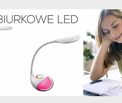 67 LAMPKA BIURKOWA PDLQ60 lampka LED z funkcją zmieniającej kolor lampki nocnej port USB do ładowania posiada możliwość regulacji intensywności świecenia możliwość ustawienia