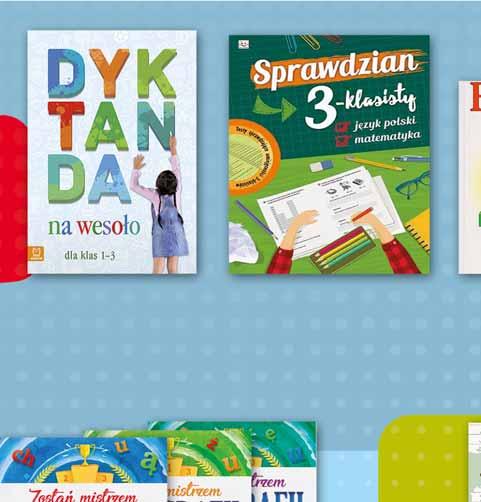 DYKTANDA NA WESOŁO DLA KLAS 1-3 do książki dołączona tekturowa wkładka z wyrazami do