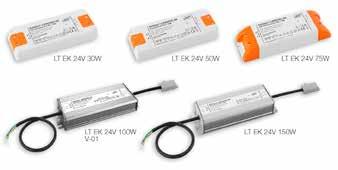 Schlüter -LIPROTEC-ER odbiornik, opcja jednokolorowa 24 V nr art. / szt P = LT ER 1 257,70 10 Do wysterowania taśm LED LT ES 1 do LT ES 6.