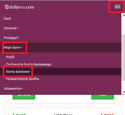 Jeżeli wprowadzony SMS kod jest nieprawidłowy, system doda konto bankowe, lecz nie będzie ono zapisane jako zaufane (Rysunek 39). Rysunek 40.