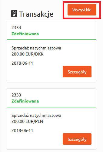 Przegląd transakcji natychmiastowych