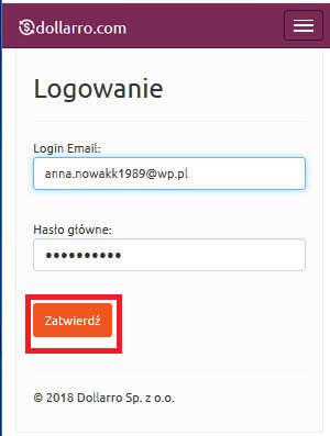 Rysunek 7. Logowanie.