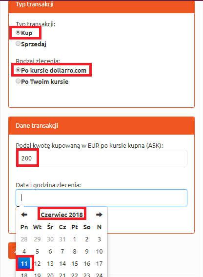 Rysunek 88. Transakcje planowane.