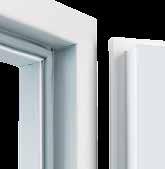 3-stronna uszczelka EPDM i podwójna uszczelka wargowa (razem z półokrągłym progiem aluminiowym stanowiącym dolne zakończenie drzwi) skutecznie uszczelniają drzwi.