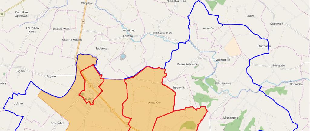 Mapa nr 3 Obszar rewitalizacji na