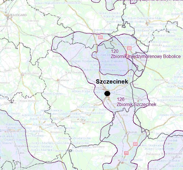 Główne Zbiorniki wód podziemnych Zachodnia część powiaty Szczecineckiego leży w zasiegu dwóch Głównych Zbiorników Wód Podziemnych GZWP nr 120 Zbiornik międzymorenowy Bobolice oraz GZWP nr 126