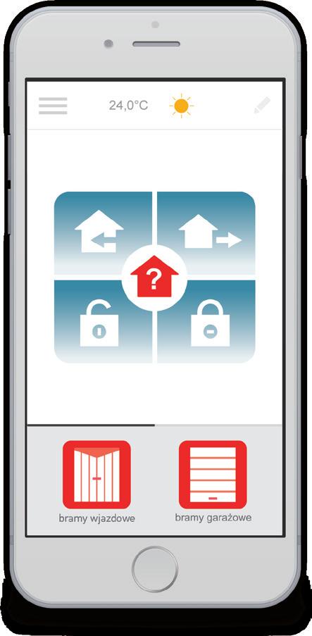 do Twoich potrzeb CONNEXOON Window - zarządzaj inteligentnie swoimi roletami MENU POGODA 24,0 C STRONA POWITALNA Zegar Ochrona przed słońcem Ochrona przed temperaturą Ochrona okien EDYCJA TRYBÓW TRYB