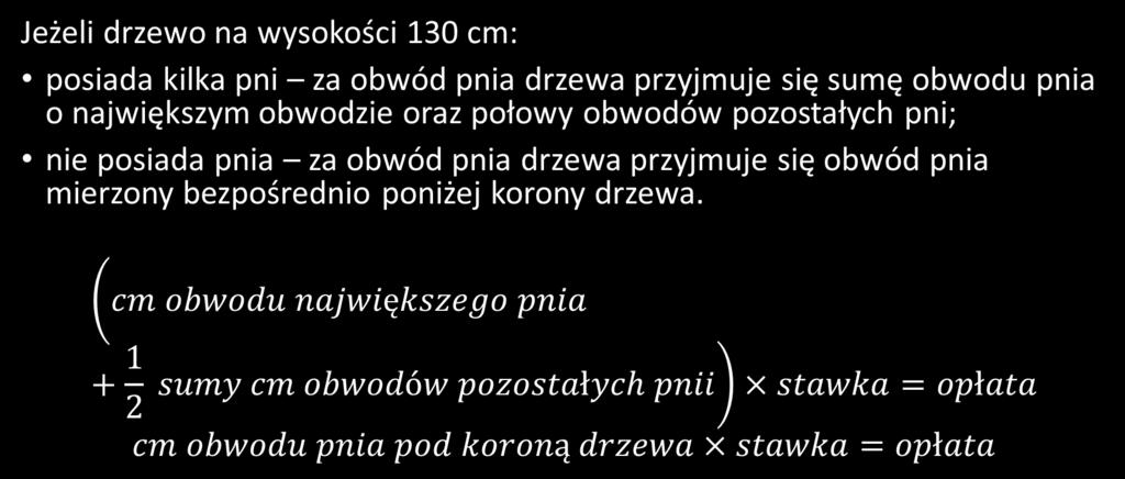 Jak nalicza się