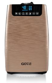 GNA-351 41 OCZYSZCZACZ I NAWILŻACZ POWIETRZA moc: 105W 2in1 - funkcja oczyszczania i nawilżania powietrza w jednym urządzeniu sterowanie mikroprocesorowe ION system filtr HEPA z wkładem węglowym