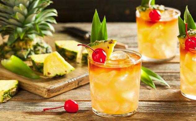 RABARBAR TRUSKAWKI ANANAS WIŚNIA 22 23 Rabarbar jest niskokaloryczny i zawiera błonnik, dlatego jest polecany osobom dbającym o linię.