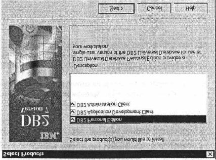 Jeżeli w systemie zainstalowana jest wcześniejsza wersja DB2. program instalacyjny nas o tym powiadomi i zaproponuje usunięcie jej z systemu przed kontynuacją instalacji. Rys.11.2. Na rysunku 11.