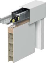 KOMPAKT, METAL KONSTRUKCJA SYSTEMU KOMPAKT Oferowany system składa się z kasety metalowej ze stali ocynkownej wraz z kompletnym systemem jezdnym, stanowiącej konstrukcję wewnątrz ściany oraz