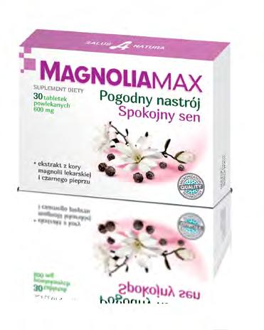 nie uzależnia teraz w opakowaniu: 2 blistry po 15 tabletek MAGNOLIAMAX 600 mg 30 tabl.