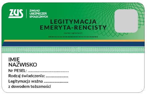 Wzór nr 39a do 20 LEGITYMACJA EMERYTA RENCISTY Strona 1 Strona