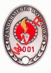 ODZNAKA IDENTYFIKACYJNA ŻOŁNIERZA ZAWODOWEGO Wzór nr 8 do 16 Uwagi: Odznaka ma kształt owalny o wymiarach 70 x 50 mm i jest koloru srebra oksydowanego. Odznaka zawiera: 1.