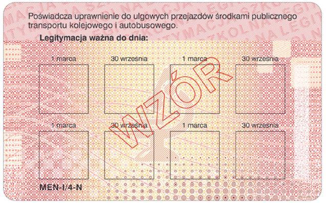 939) Wzór nr 17b do 17, 27 WZÓR E-LEGITYMACJI SZKOLNEJ DLA