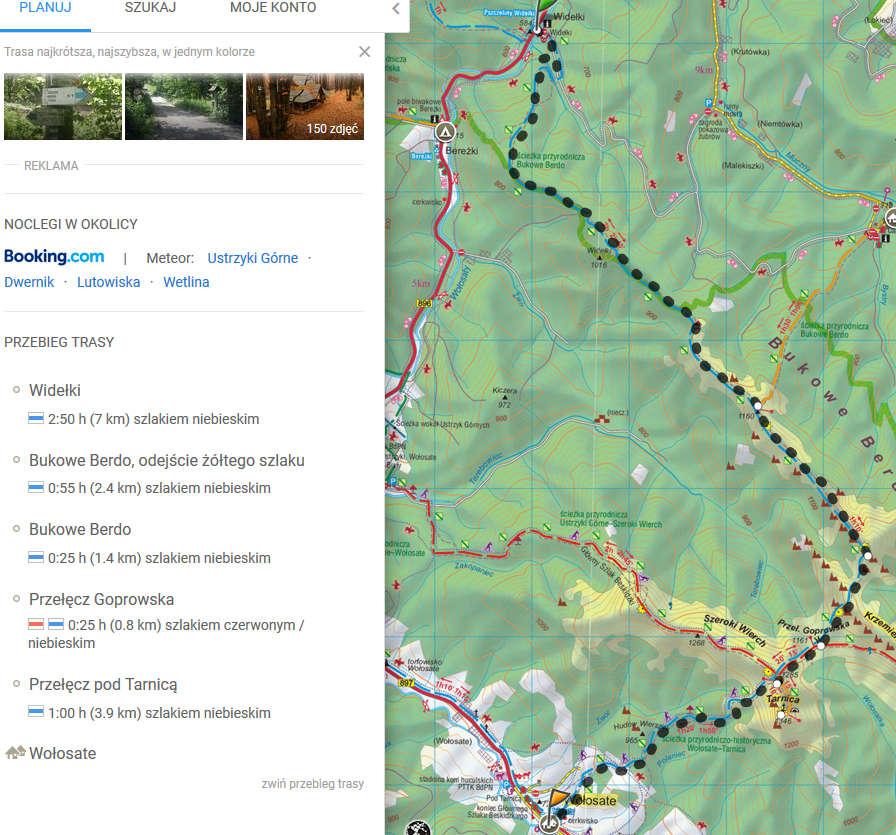 Trasa 5A ( 15,4 km, 05:35, + 1005m),