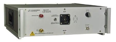 zakresie częstotliwości od 9 khz do 300 MHz. W zależności od badanego pasma pomiary przeprowadza się przy pomocy anteny magnetycznej Van Veen Loop, sieci LISN lub CDN zgodnie z normą PN-EN 55015.