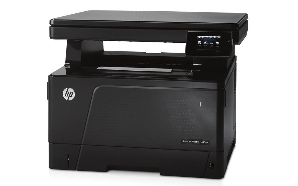 Dane techniczne Seria urządzeń wielofunkcyjnych HP LaserJet Pro M435 Przejdź na następny poziom wydajności pracy w biurze szybkie drukowanie, skanowanie i kopiowanie w formacie do A3.