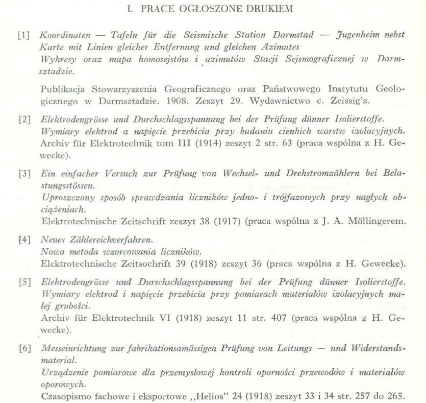 Wykaz publikacji prof.