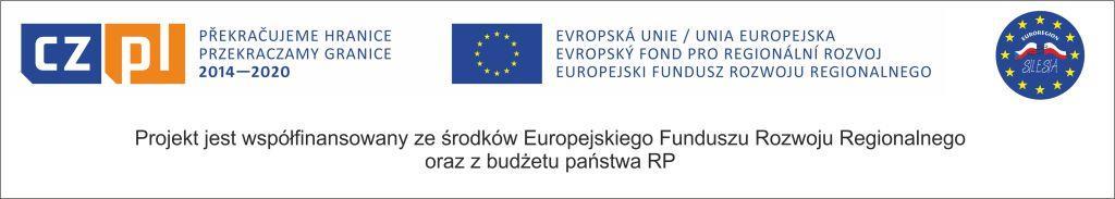 zamieszczamy logotyp programu, UE wraz z podpisem EVROPSKÁ UNIE UNIA EUROPEJSKA i logotyp ER Silesia wg wzoru poniżej: w przypadku materiałów promocyjnych