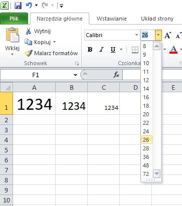 Arkusz kalkulacyjny MS Excel 2010 PL: formatowanie arkuszy.