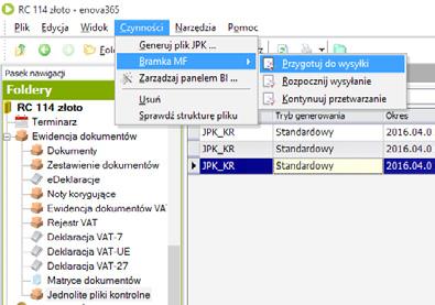Dodatkowo system w zakresie obsługi plików JPK został wyposażony w mechanizm zapewniający weryfikację spójności i poprawności danych.
