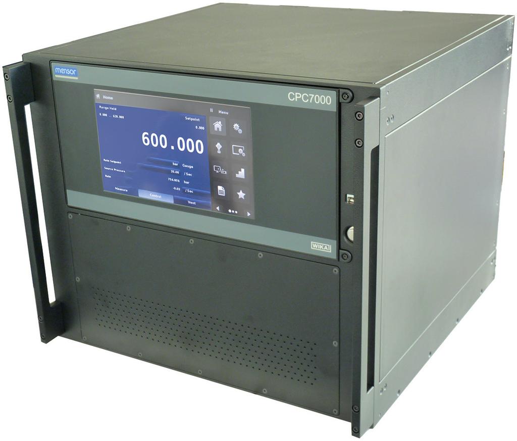 Technologia kalibracji Pneumatyczny wysokociśnieniowy kontroler Model CPC7000 Karta katalogowa WIKA CT 27.