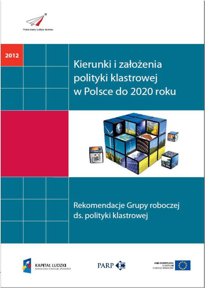3 Raport Grupy Roboczej do spraw polityki klastrowej Zintegrowanie wsparcia publicznego