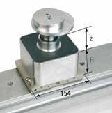 Systemy do stołów z konsolami Bloki podciśnieniowe VCBL-K1 (do 1-obwodowych systemów) mm i mm Zacisk mechaniczny VCMC-K1 154x128 Zacisk mechaniczny z aluminium do 1-obwodowych konsoli Schmalz Do