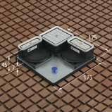 magnetycznymi Pasują do maszyn z wpustami od 6x 6 mm to 7 x 7 mm Mini-Plate ISMP-R (na zdjęciu z Mono-Bases i kubkami przyssawek) Dane do zamówienia Mini-Plate ISMP-R 175x175x7 30/ 5/7 Wymiary dł.