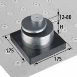 00153 Quad-Base ISQB-T (na zdjęciu z kubkami przyssawek) Wymiary dł. x szer. x wys. Pokrywy uszczelniające do Quad-Base Ø 80 x 4 10.01.15.00083 Krok 3: Wybór wyposażenia do mocowania Kubki przyssawek